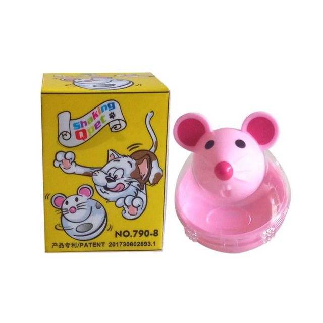Podajnik interaktywny dla kotów - edukacyjna zabawka w kształcie myszy z wyciekającą żywnością - Wianko - 17