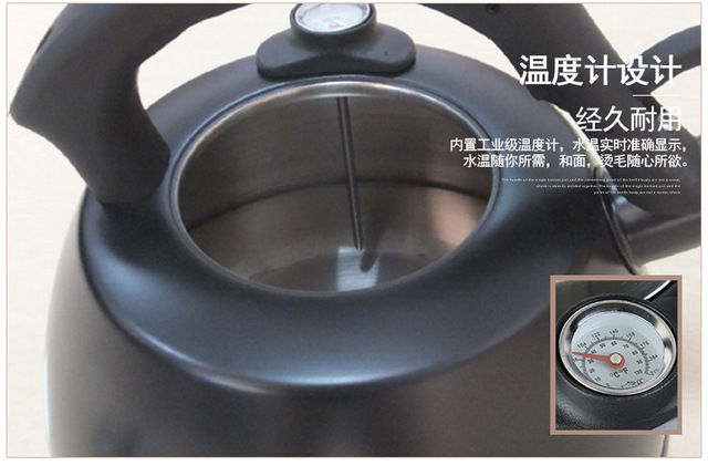 2.5/3.5 L termometr do użytku domowego kuchenka indukcyjna piec gazowy 304 gwizdek ze stali nierdzewnej czajnik - Wianko - 14