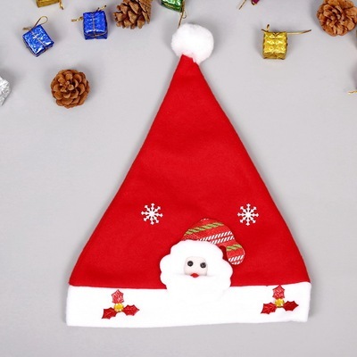 Czapka Bożonarodzeniowa ze Świętym Mikołajem i łosiem - kapelusz dla dzieci i dorosłych - Wianko - 3