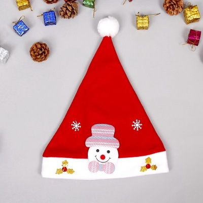 Czapka Bożonarodzeniowa ze Świętym Mikołajem i łosiem - kapelusz dla dzieci i dorosłych - Wianko - 4