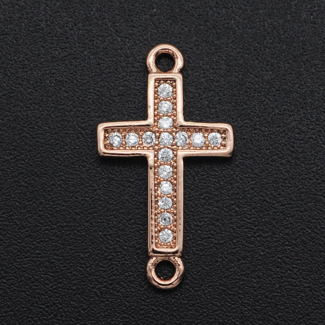 Cyrkonia DIY 18x10mm - złącze krzyża, biżuteria hurtowniowa - Wianko - 5