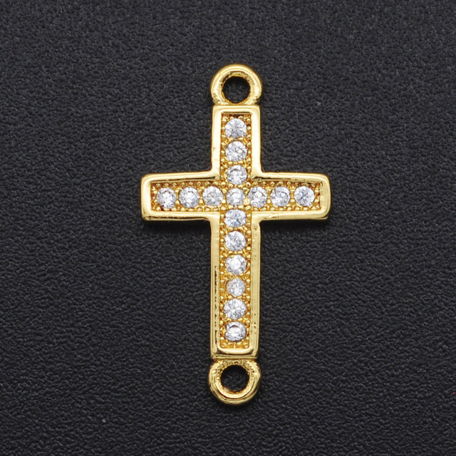 Cyrkonia DIY 18x10mm - złącze krzyża, biżuteria hurtowniowa - Wianko - 2
