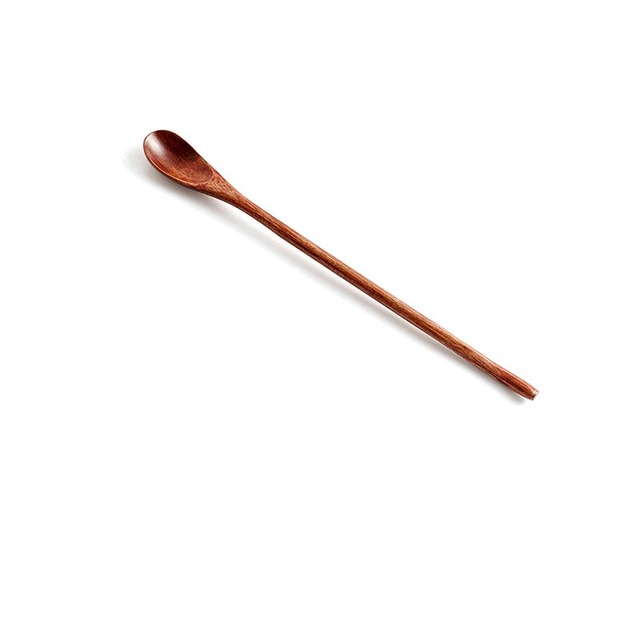 Naturalnie drewniana łyżka koreańskiego stylu z długim rączkiem do akcesoriów kuchennych - Wianko - 13