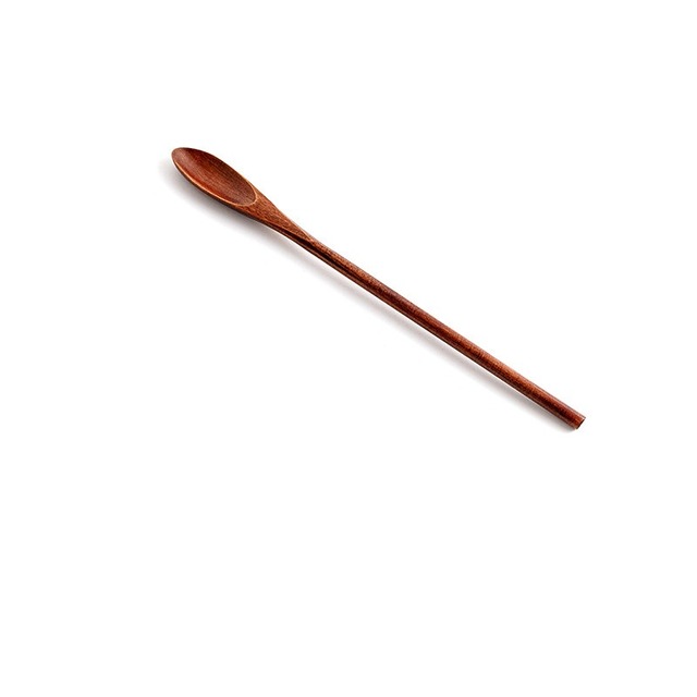 Naturalnie drewniana łyżka koreańskiego stylu z długim rączkiem do akcesoriów kuchennych - Wianko - 12