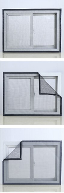 Okno z moskitierą nano DIY do montażu na oknie - ochrona przed komarami i muchami - Wianko - 13