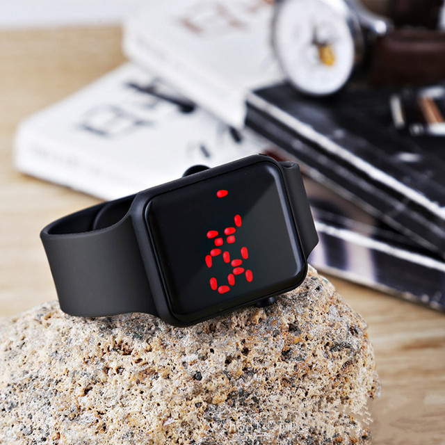 Zegarek męski cyfrowy LED z gumowym paskiem w stylu sportowym - Wianko - 15
