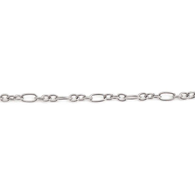 Łańcuszek z 1 sztuką spinacza kablowego 304 stal nierdzewna, długość 80cm (31 4/8 ), kolorowa owalna odsłona - Wianko - 5