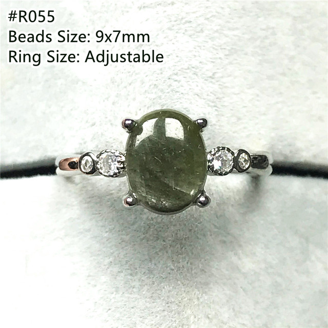 Pierścień biżuteryjny z naturalnym turmalinem kwarcowym dla kobiet i mężczyzn - eleganckie bogactwo i uzdrowienie - Wianko - 46
