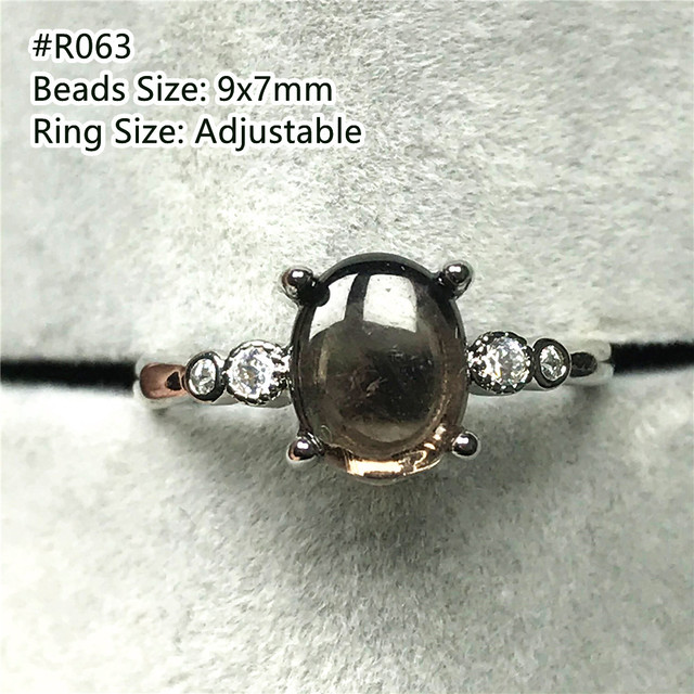 Pierścień biżuteryjny z naturalnym turmalinem kwarcowym dla kobiet i mężczyzn - eleganckie bogactwo i uzdrowienie - Wianko - 38