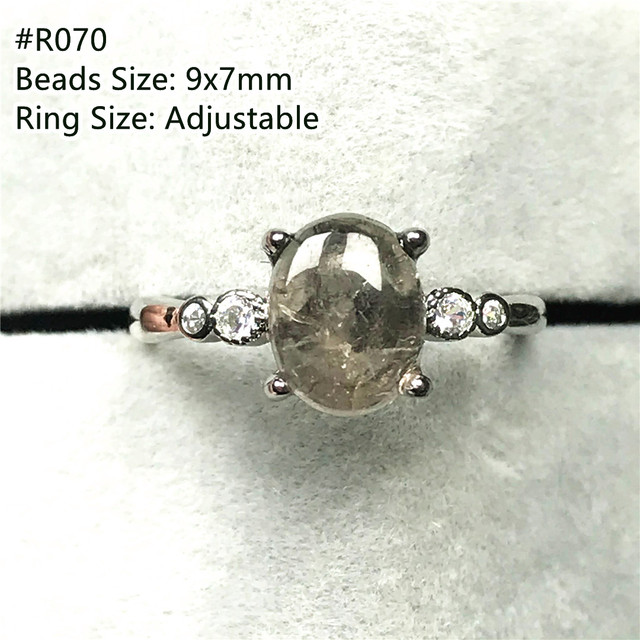 Pierścień biżuteryjny z naturalnym turmalinem kwarcowym dla kobiet i mężczyzn - eleganckie bogactwo i uzdrowienie - Wianko - 31