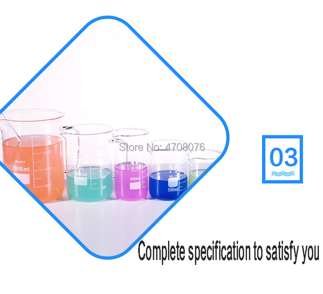 Zlewki szklane Pyrex 250ml, 12 sztuk ze szkła borokrzemianowego do pomiarów chemicznych i badań naukowych - Wianko - 5