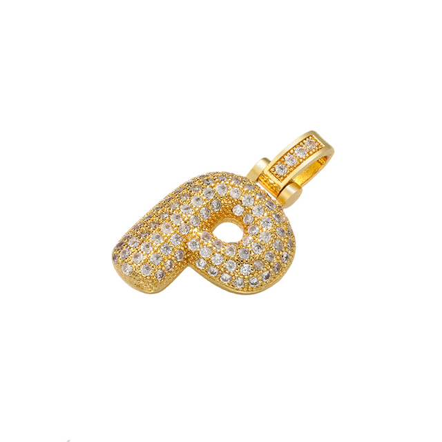Naszyjnik Delikatny i gruby wisiorek z literą złotą VD614 - ZHUKOU 20x29mm, handmade, biżuteria dla kobiet - Wianko - 49