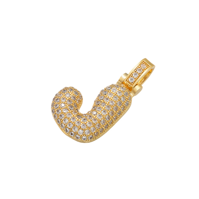 Naszyjnik Delikatny i gruby wisiorek z literą złotą VD614 - ZHUKOU 20x29mm, handmade, biżuteria dla kobiet - Wianko - 33