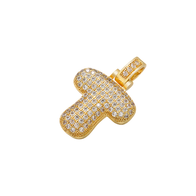 Naszyjnik Delikatny i gruby wisiorek z literą złotą VD614 - ZHUKOU 20x29mm, handmade, biżuteria dla kobiet - Wianko - 43