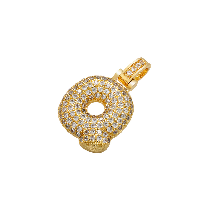 Naszyjnik Delikatny i gruby wisiorek z literą złotą VD614 - ZHUKOU 20x29mm, handmade, biżuteria dla kobiet - Wianko - 40