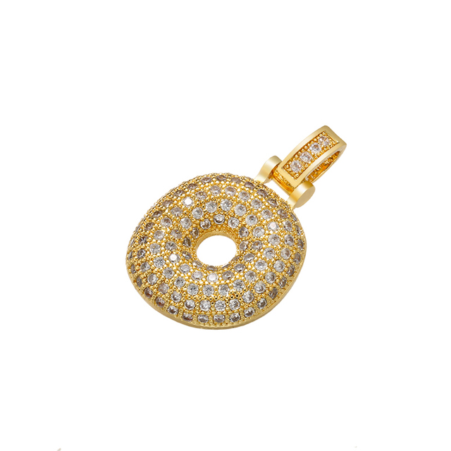 Naszyjnik Delikatny i gruby wisiorek z literą złotą VD614 - ZHUKOU 20x29mm, handmade, biżuteria dla kobiet - Wianko - 38