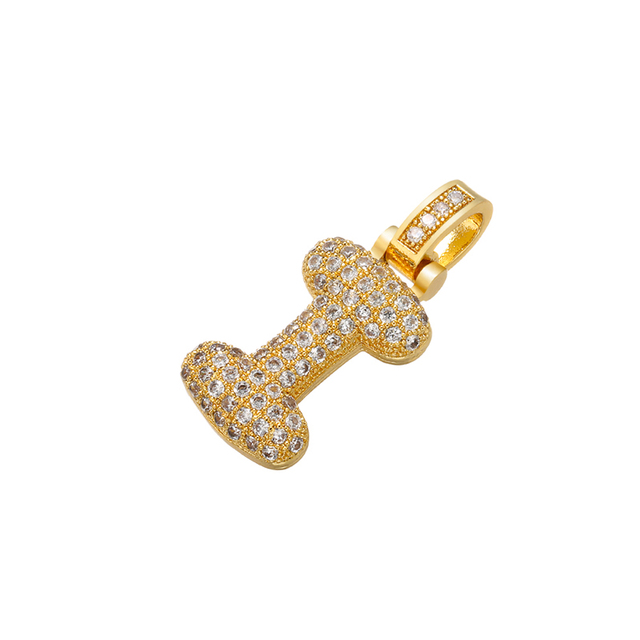 Naszyjnik Delikatny i gruby wisiorek z literą złotą VD614 - ZHUKOU 20x29mm, handmade, biżuteria dla kobiet - Wianko - 32
