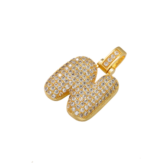Naszyjnik Delikatny i gruby wisiorek z literą złotą VD614 - ZHUKOU 20x29mm, handmade, biżuteria dla kobiet - Wianko - 37