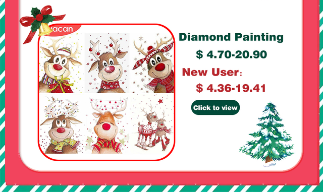 Diamentowe malowanie świętego Mikołaja, jelenia - zestaw rękodzielniczy 5D DIY - Wianko - 22