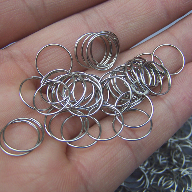Metalowe pierścionki ośmiokątne 11 mm: srebrzyste, złote, brązowe - zestaw złącz do girland, do kategorii Klamry i haki - Wianko - 2