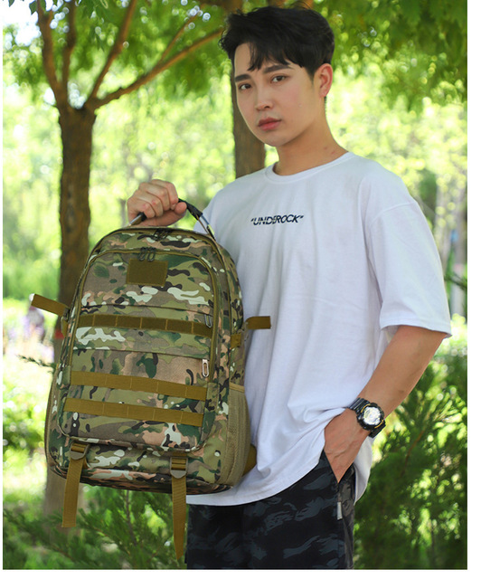 Plecak wspinaczkowy torba taktyczna 40L z gniazdami USB, wodoodporny - podróże, turystyka, kemping - Wianko - 17