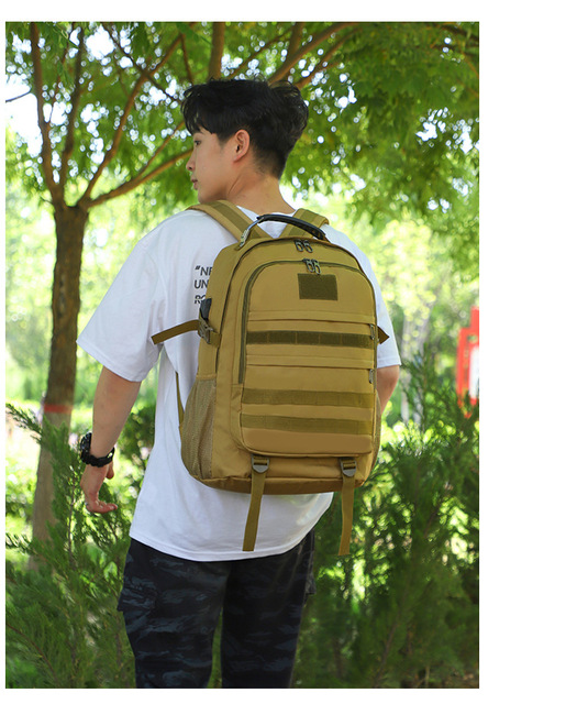 Plecak wspinaczkowy torba taktyczna 40L z gniazdami USB, wodoodporny - podróże, turystyka, kemping - Wianko - 31