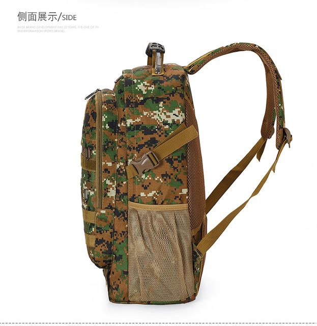 Plecak wspinaczkowy torba taktyczna 40L z gniazdami USB, wodoodporny - podróże, turystyka, kemping - Wianko - 34