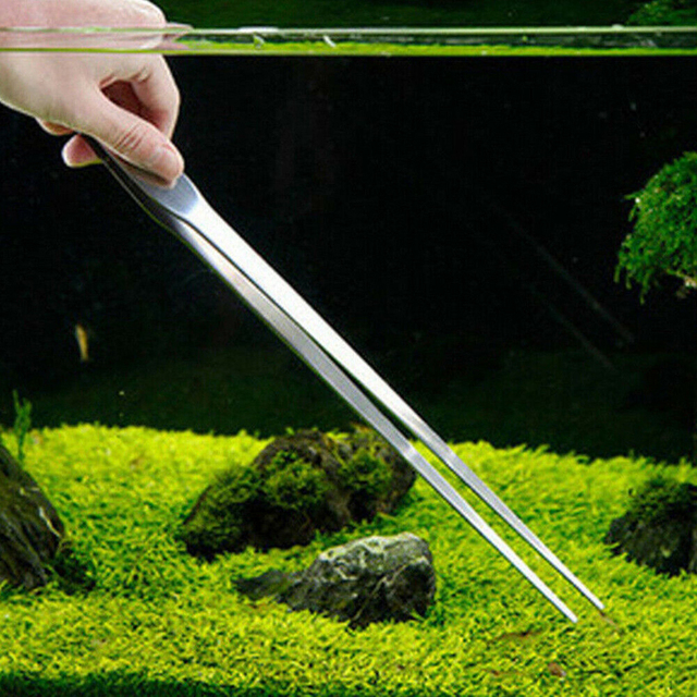 Pęseta podnośniki do czyszczenia akwarium z uchwytem do przechowywania roślin wodnych - akcesorium akwarystyczne - Wianko - 4