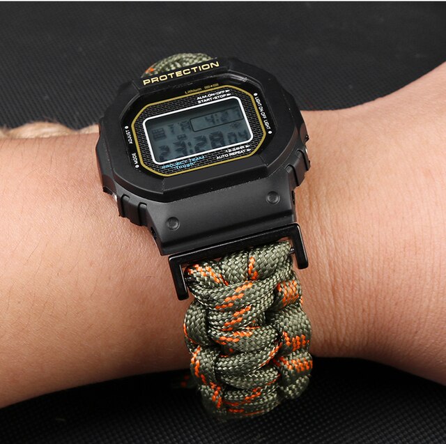 Pasek zegarka z płótna Nylon Substytut Casio G-SHOCK GA100/110/120/ DW 5600 GW-M5610 dla mężczyzn - Wianko - 11