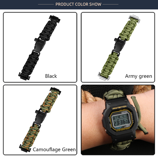 Pasek zegarka z płótna Nylon Substytut Casio G-SHOCK GA100/110/120/ DW 5600 GW-M5610 dla mężczyzn - Wianko - 6