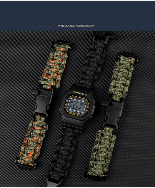 Pasek zegarka z płótna Nylon Substytut Casio G-SHOCK GA100/110/120/ DW 5600 GW-M5610 dla mężczyzn - Wianko - 7