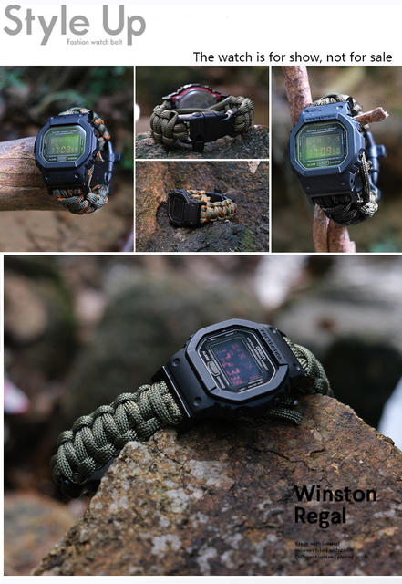 Pasek zegarka z płótna Nylon Substytut Casio G-SHOCK GA100/110/120/ DW 5600 GW-M5610 dla mężczyzn - Wianko - 2