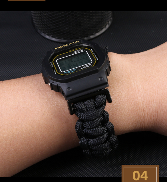 Pasek zegarka z płótna Nylon Substytut Casio G-SHOCK GA100/110/120/ DW 5600 GW-M5610 dla mężczyzn - Wianko - 5