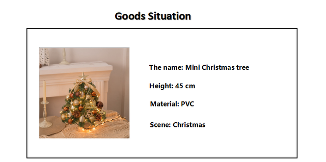 Drzewko świąteczne mini z dekoracjami 2021 - prezenty na Nowy Rok i ozdoby dla całej rodziny - Wianko - 3