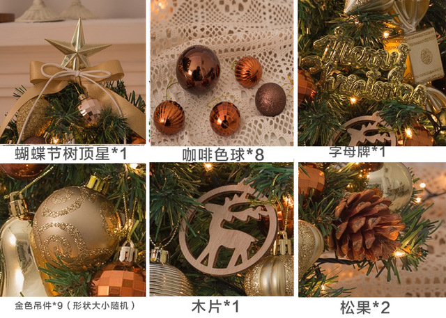 Drzewko świąteczne mini z dekoracjami 2021 - prezenty na Nowy Rok i ozdoby dla całej rodziny - Wianko - 4