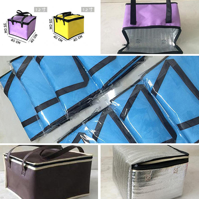 Termiczna torba piknikowa składana, chłodząca - izolowana torba na lunch z folią aluminiową - Wianko - 1