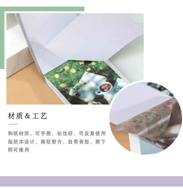 Naklejki książka Album Scrapbooking pamiętnik DIY papier dekoracyjny - seria Fu Qi Daydream - Wianko - 11
