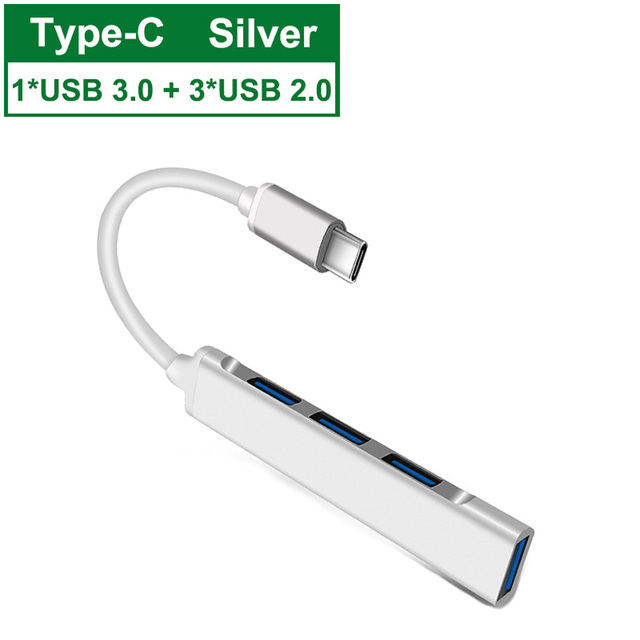 HUB Adapter USB C USB 3.0 2.0 typu C 3.1 4 Porty OTG dla Macbook Pro powietrza 2021 Laptop Notebook - Wianko - 10
