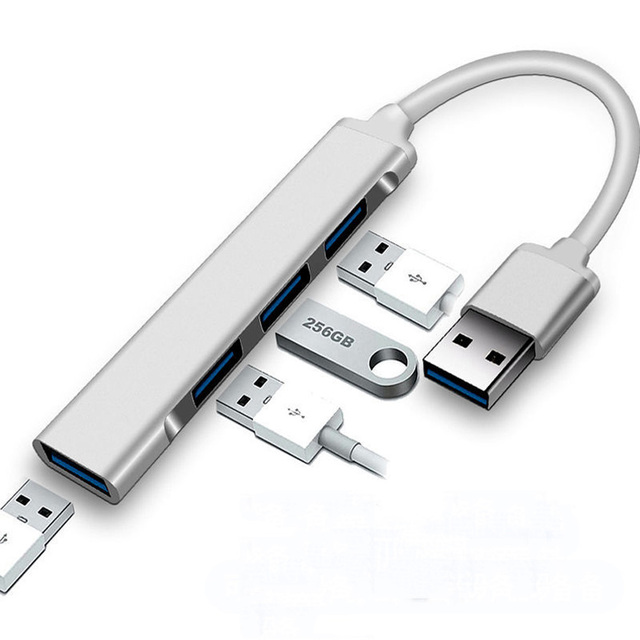 HUB Adapter USB C USB 3.0 2.0 typu C 3.1 4 Porty OTG dla Macbook Pro powietrza 2021 Laptop Notebook - Wianko - 1