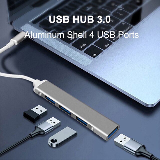 HUB Adapter USB C USB 3.0 2.0 typu C 3.1 4 Porty OTG dla Macbook Pro powietrza 2021 Laptop Notebook - Wianko - 16