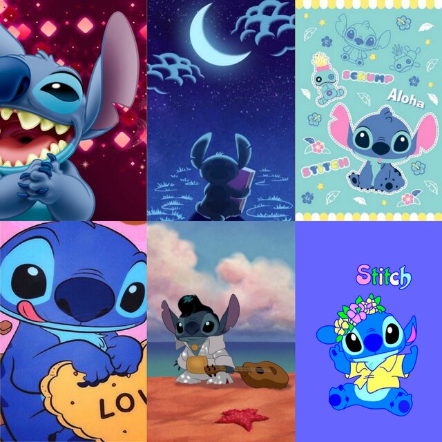 Plakat Disney Stitch Anime - DIY diamentowe malarstwo 5D, pełne wiertło, haft krzyżykowy z kryształkami - Wianko - 1