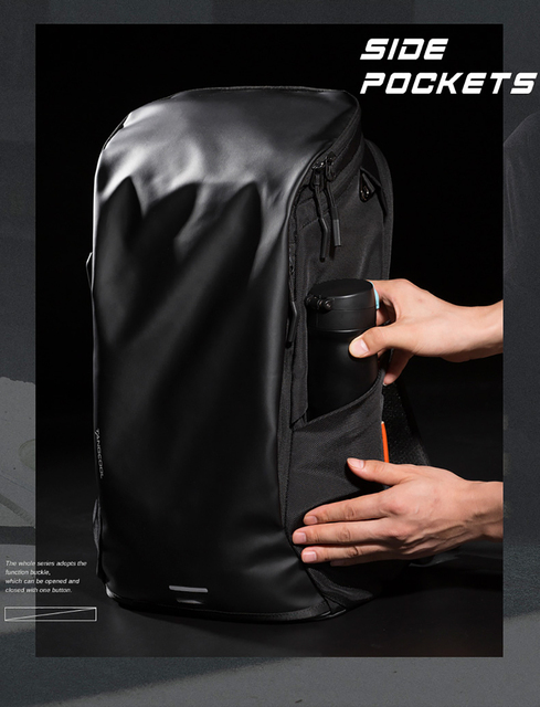 Plecak męski Marka Mężczyźni antykradzieżowy wodoodporny 15.6 Cal czarny plecak na laptopa - Wianko - 14