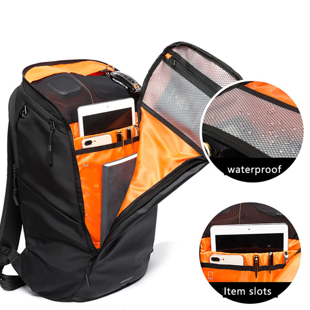 Plecak męski Marka Mężczyźni antykradzieżowy wodoodporny 15.6 Cal czarny plecak na laptopa - Wianko - 3