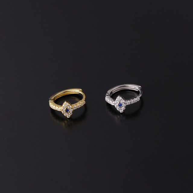 925 srebrne kolczyki do przekłuwania uszu Helix Tragus Hoop – biżuteria do chrząstki - Wianko - 3