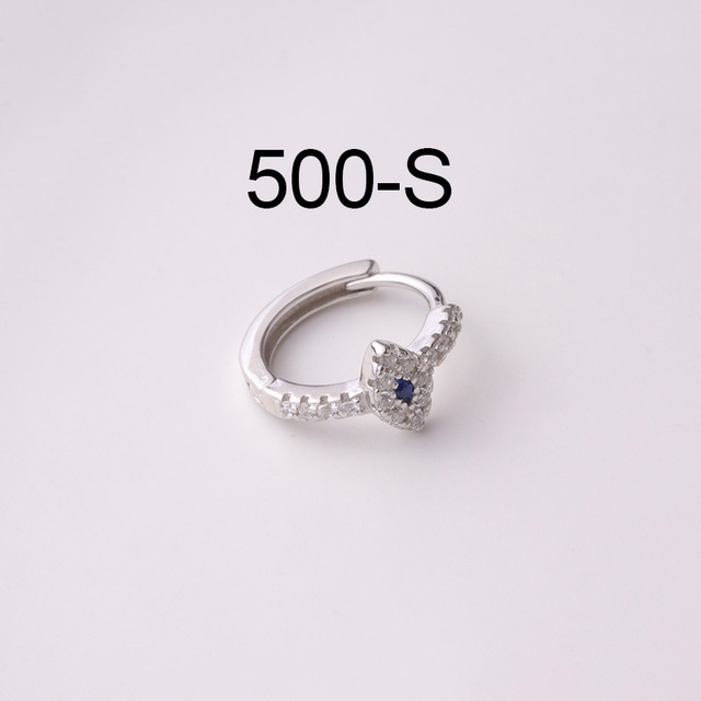 925 srebrne kolczyki do przekłuwania uszu Helix Tragus Hoop – biżuteria do chrząstki - Wianko - 1
