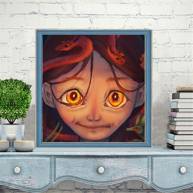 Diy 5D Cartoon - dziewczyna diamentowa malowanka wierzchołek mozaiki - Wianko - 3