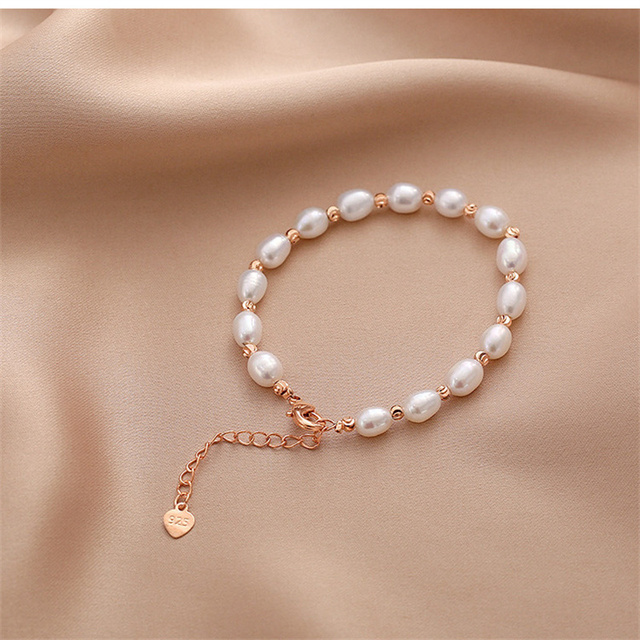Elegancka bransoletka z naturalną perłą słodkowodną i srebrem pr.925 - Wianko - 9