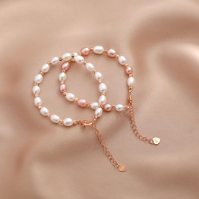 Elegancka bransoletka z naturalną perłą słodkowodną i srebrem pr.925 - Wianko - 13