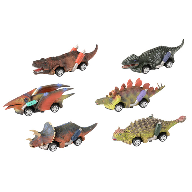 Realistyczny model dinozaura samochodu z napędem Pull Back dla dzieci w wieku przedszkolnym - Wianko - 2