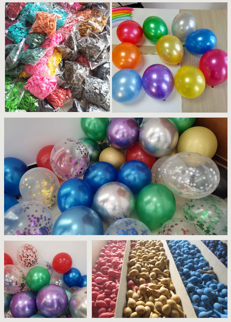 Zestaw 10 matowych lateksowych balonów konfetti z metalowym wykończeniem - idealne dekoracje na Baby Shower, ślub, imprezę urodzinową i Sylwestra - Wianko - 7